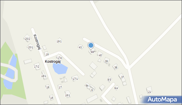 Kostrogaj, Kostrogaj, 42, mapa Kostrogaj