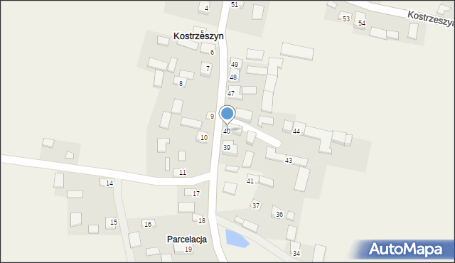 Kostrzeszyn, Kostrzeszyn, 40, mapa Kostrzeszyn