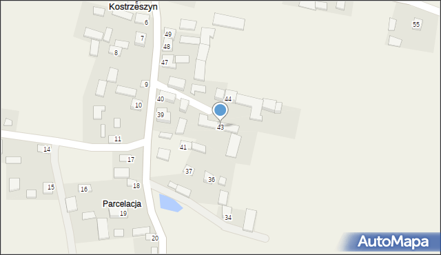 Kostrzeszyn, Kostrzeszyn, 43, mapa Kostrzeszyn