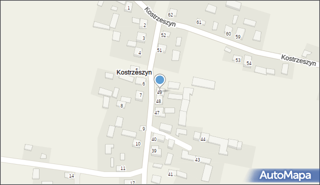 Kostrzeszyn, Kostrzeszyn, 49, mapa Kostrzeszyn