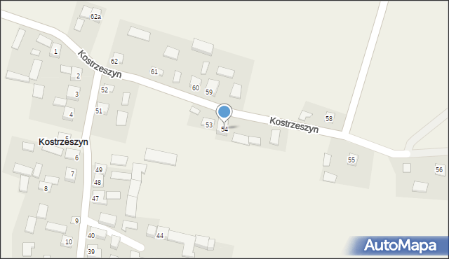 Kostrzeszyn, Kostrzeszyn, 54, mapa Kostrzeszyn