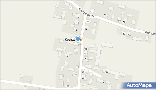 Kostrzeszyn, Kostrzeszyn, 6, mapa Kostrzeszyn