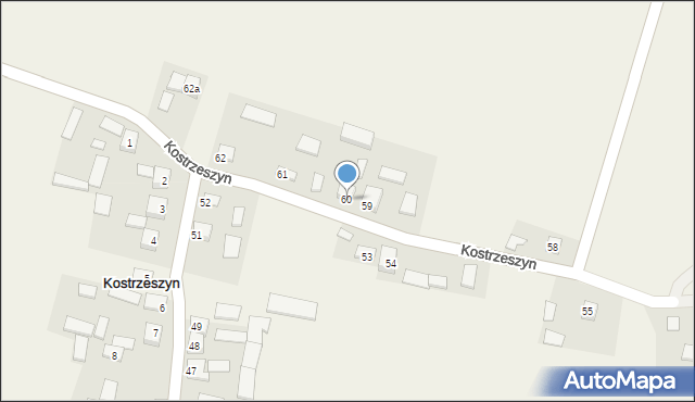 Kostrzeszyn, Kostrzeszyn, 60, mapa Kostrzeszyn