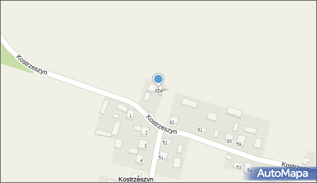 Kostrzeszyn, Kostrzeszyn, 62a, mapa Kostrzeszyn