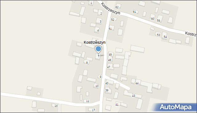 Kostrzeszyn, Kostrzeszyn, 7, mapa Kostrzeszyn