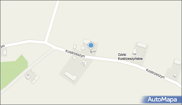 Kostrzeszyn, Kostrzeszyn, 75, mapa Kostrzeszyn