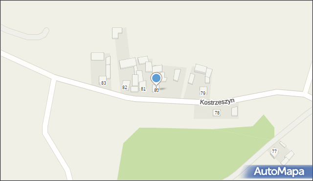 Kostrzeszyn, Kostrzeszyn, 80, mapa Kostrzeszyn