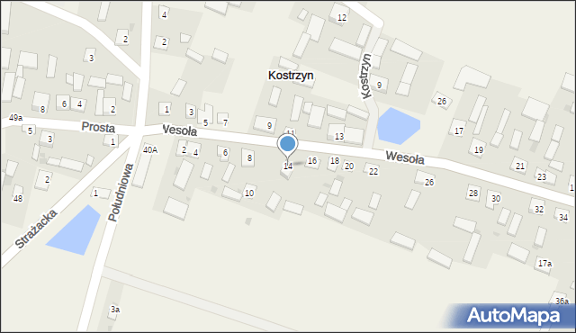 Kostrzyn, Kostrzyn, 31a, mapa Kostrzyn