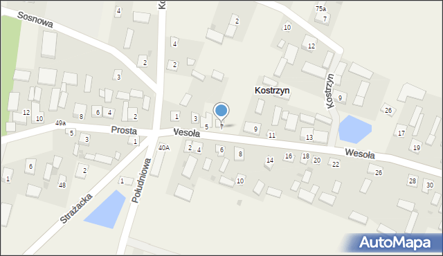 Kostrzyn, Kostrzyn, 37, mapa Kostrzyn