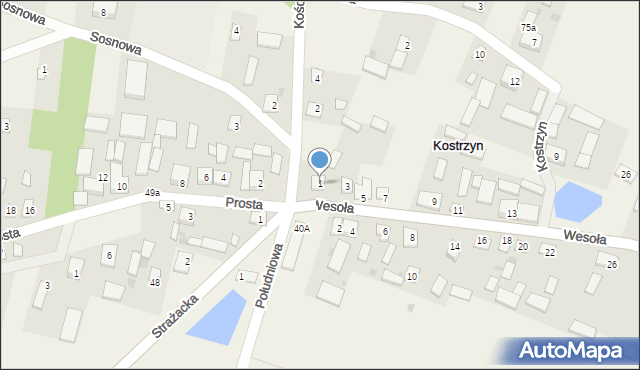 Kostrzyn, Kostrzyn, 41, mapa Kostrzyn