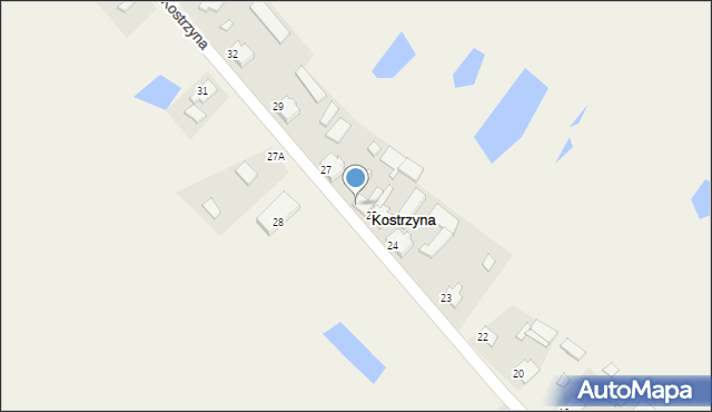 Kostrzyna, Kostrzyna, 26, mapa Kostrzyna