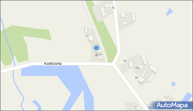 Kostrzyna, Kostrzyna, 48, mapa Kostrzyna