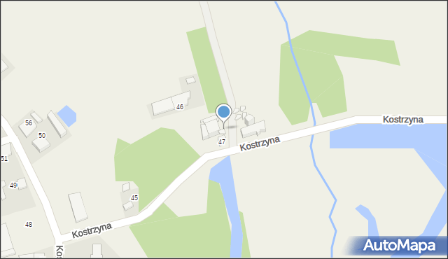 Kostrzyna, Kostrzyna, 46, mapa Kostrzyna