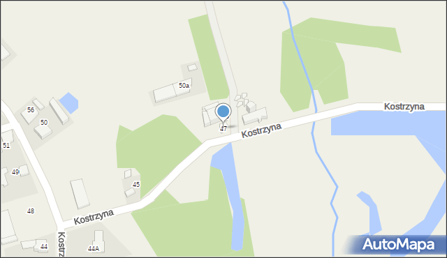 Kostrzyna, Kostrzyna, 47, mapa Kostrzyna