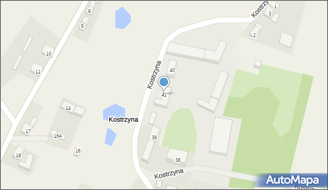 Kostrzyna, Kostrzyna, 41, mapa Kostrzyna
