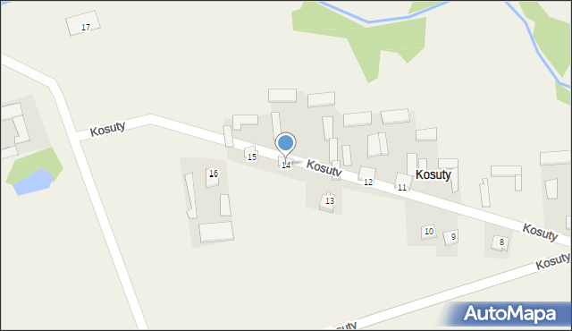 Kosuty, Kosuty, 14, mapa Kosuty