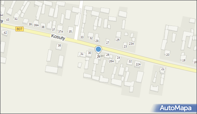 Kosuty, Kosuty, 28, mapa Kosuty