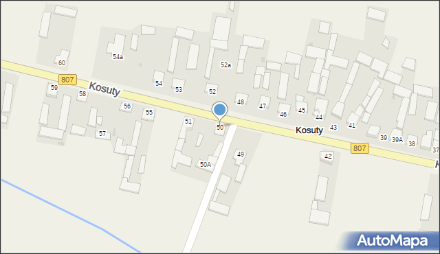 Kosuty, Kosuty, 50, mapa Kosuty