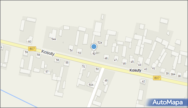 Kosuty, Kosuty, 52, mapa Kosuty