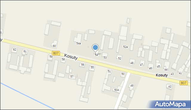 Kosuty, Kosuty, 54, mapa Kosuty