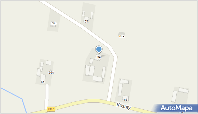 Kosuty, Kosuty, 64, mapa Kosuty