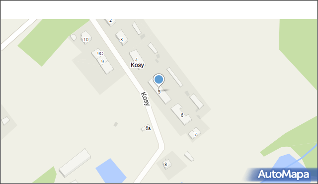 Kosy, Kosy, 5, mapa Kosy