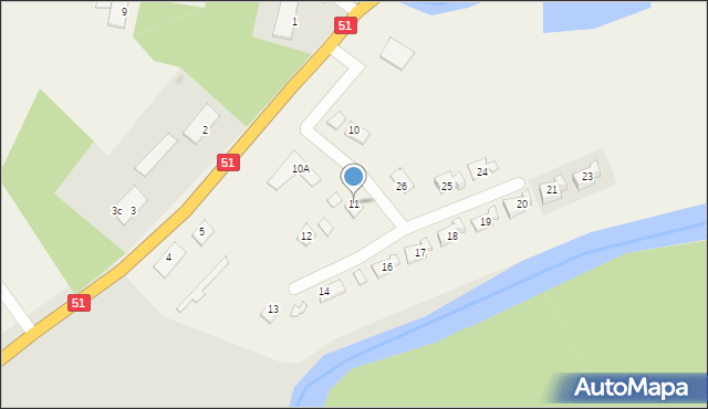 Kosyń, Kosyń, 11, mapa Kosyń