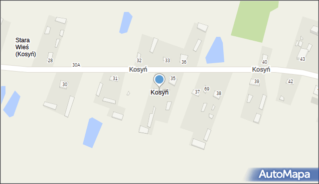 Kosyń, Kosyń, 34, mapa Kosyń