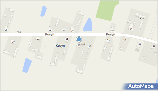 Kosyń, Kosyń, 37, mapa Kosyń