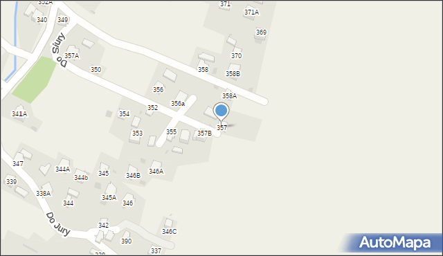 Koszarawa, Koszarawa, 357, mapa Koszarawa