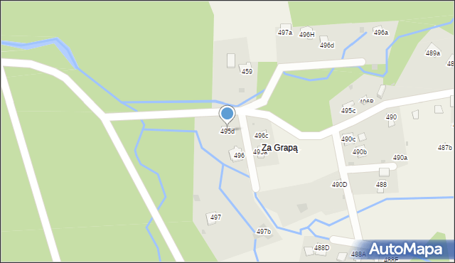 Koszarawa, Koszarawa, 495d, mapa Koszarawa