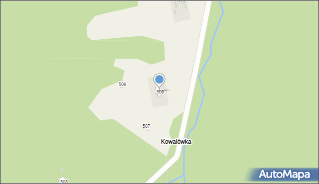 Koszarawa, Koszarawa, 506, mapa Koszarawa