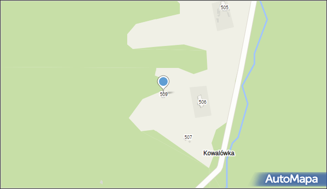 Koszarawa, Koszarawa, 509, mapa Koszarawa