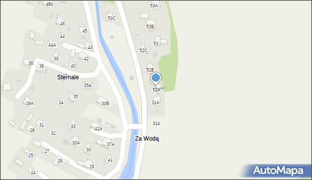 Koszarawa, Koszarawa, 52A, mapa Koszarawa