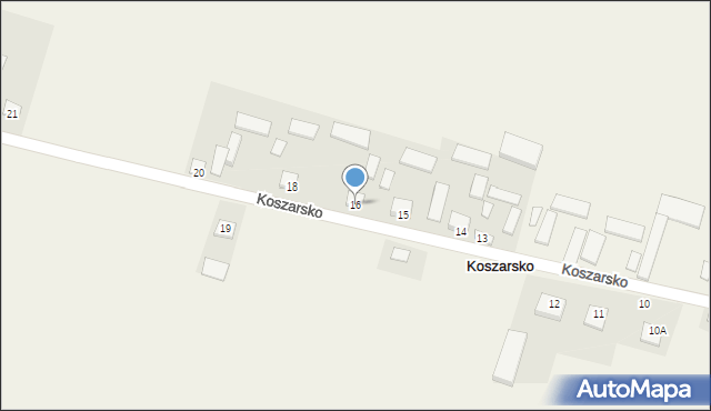 Koszarsko, Koszarsko, 16, mapa Koszarsko