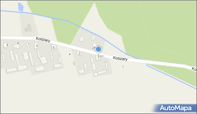 Koszary, Koszary, 2, mapa Koszary