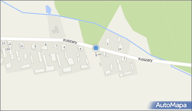 Koszary, Koszary, 4, mapa Koszary