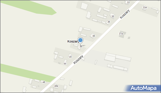 Koszary, Koszary, 39, mapa Koszary