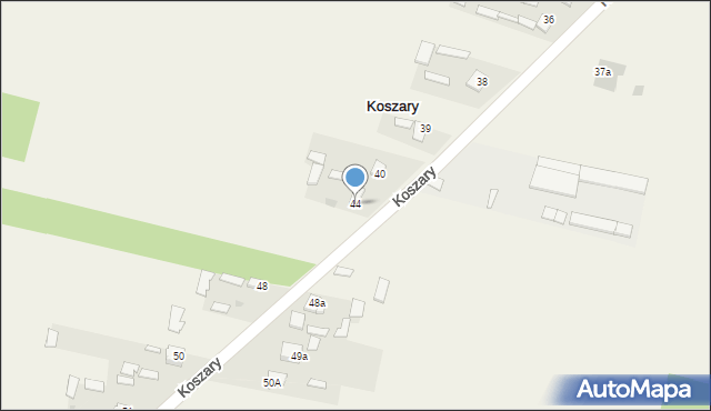 Koszary, Koszary, 44, mapa Koszary