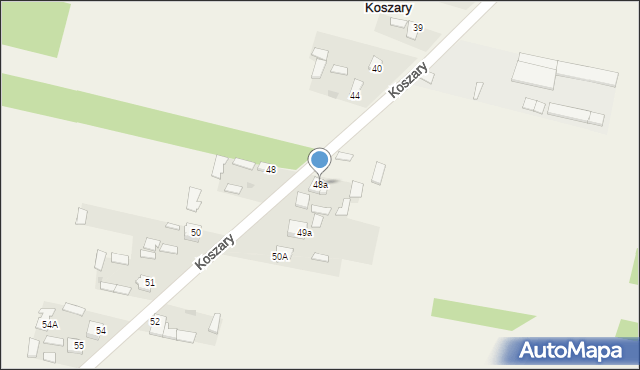 Koszary, Koszary, 48a, mapa Koszary