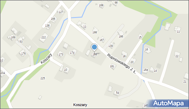 Koszary, Koszary, 199, mapa Koszary