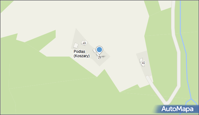 Koszary, Koszary, 29, mapa Koszary