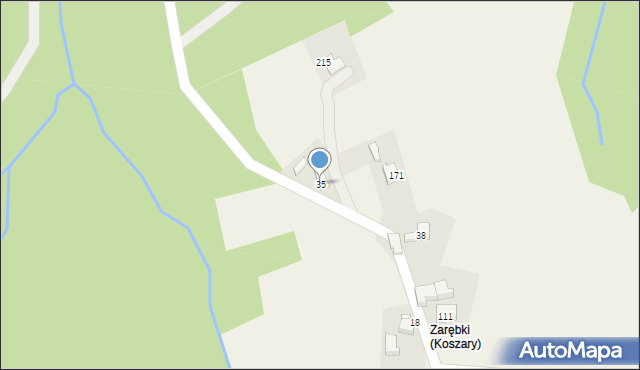 Koszary, Koszary, 35, mapa Koszary