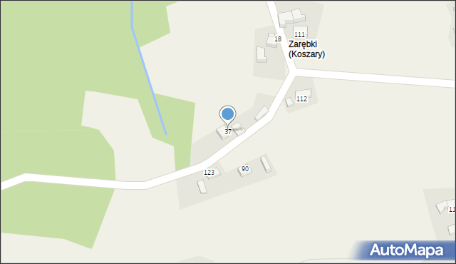 Koszary, Koszary, 37, mapa Koszary