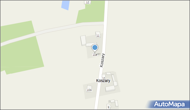 Koszary, Koszary, 11a, mapa Koszary