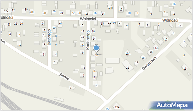 Koszęcin, Korfantego Wojciecha, 10, mapa Koszęcin