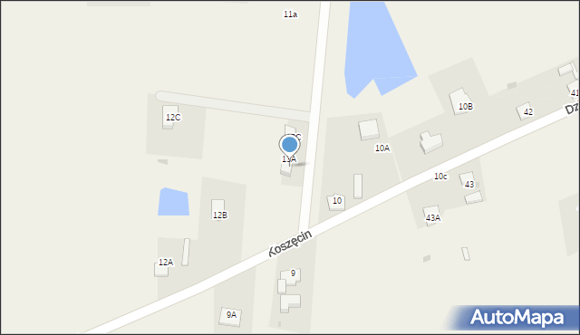 Koszęcin, Koszęcin, 13B, mapa Koszęcin