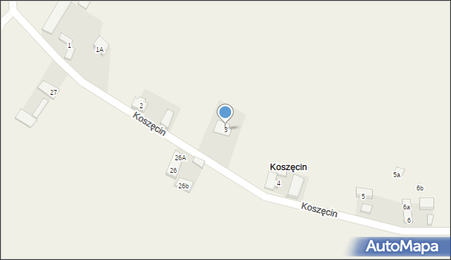 Koszęcin, Koszęcin, 3, mapa Koszęcin