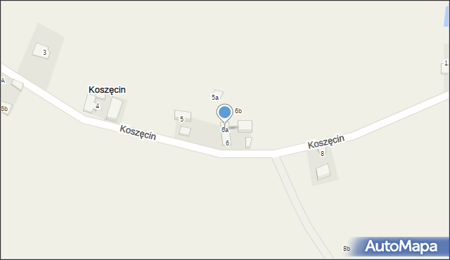 Koszęcin, Koszęcin, 6a, mapa Koszęcin