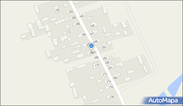 Koszele, Koszele, 166, mapa Koszele